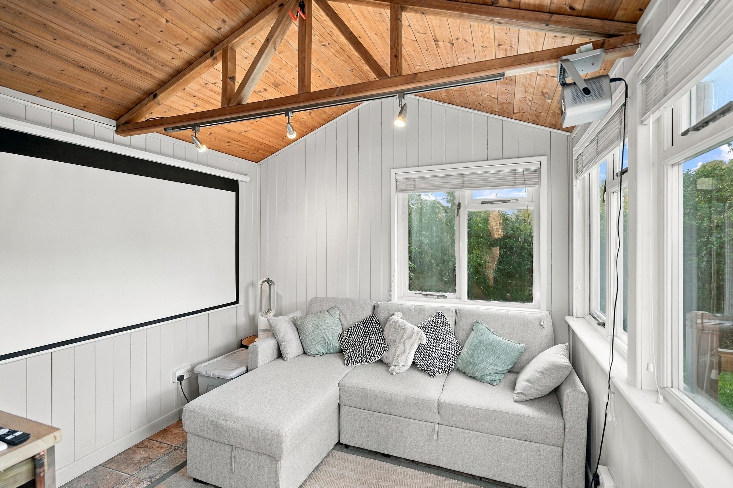 Inside the garden room